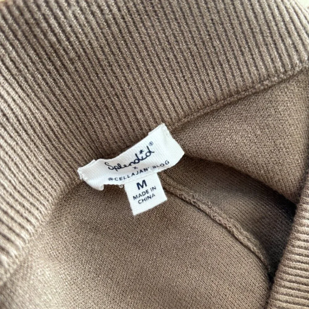 Splendid x Cella Jane | Wide-Leg Sweater Pants | Cocoa/Brown | Size M | Like New